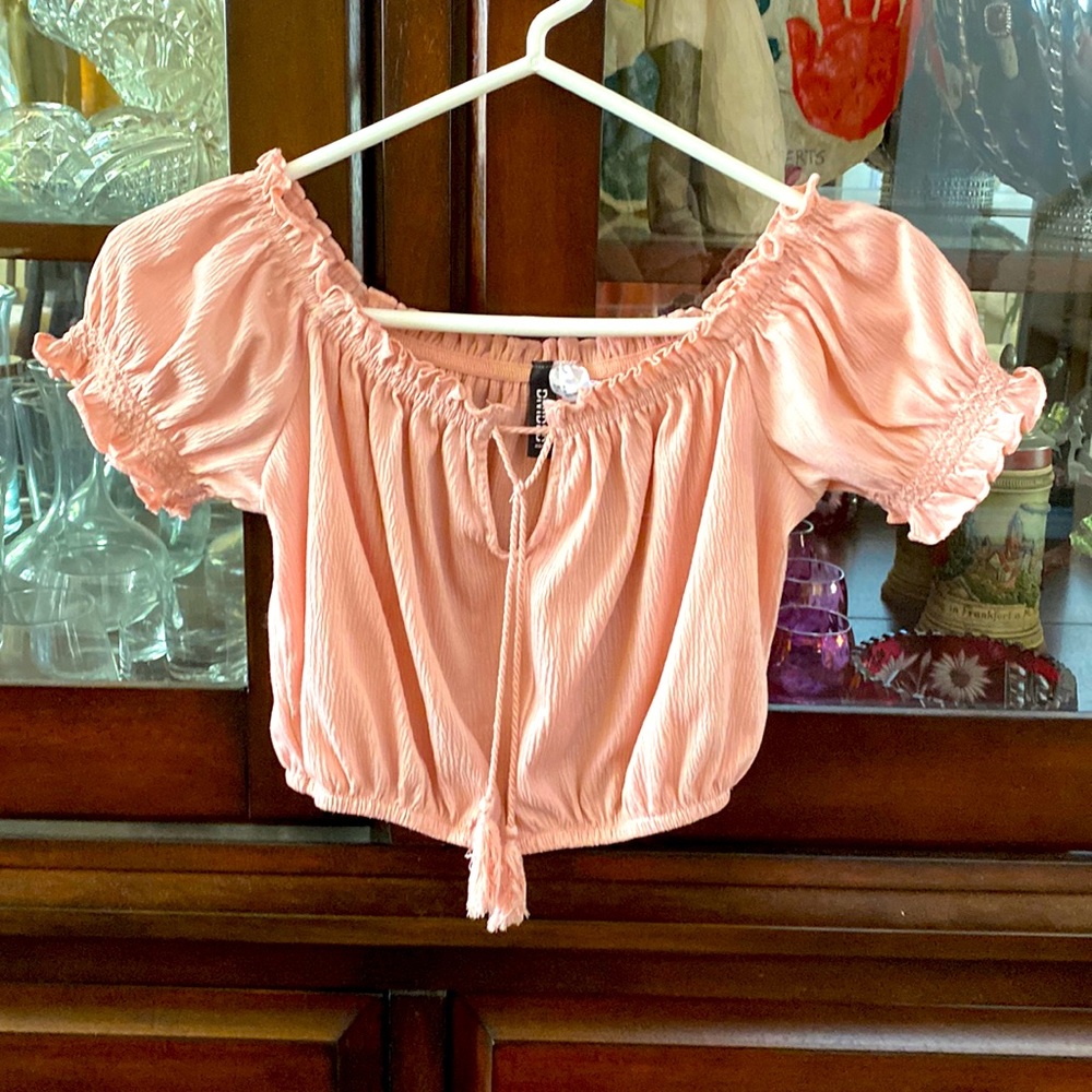 Pink crop top